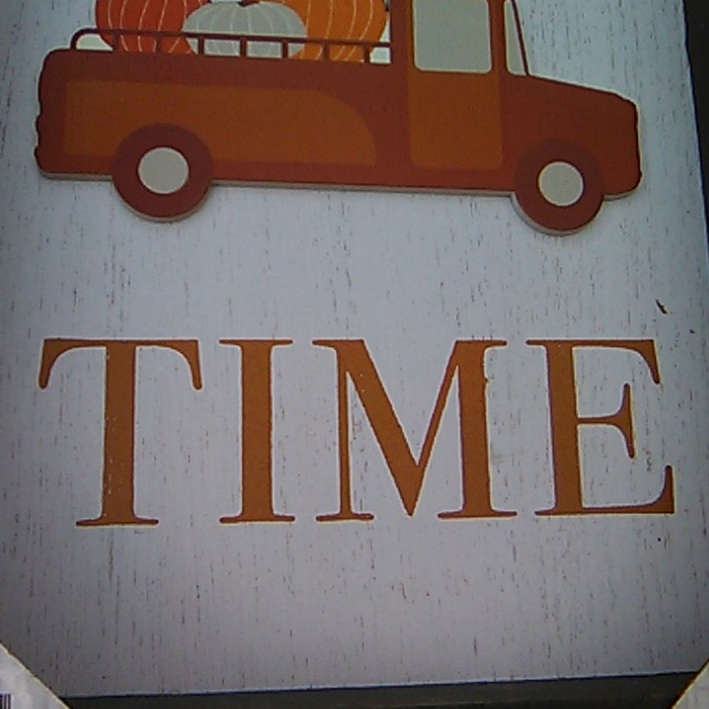 New Fall Sign "Harvest Time" - Picture 4 of 8